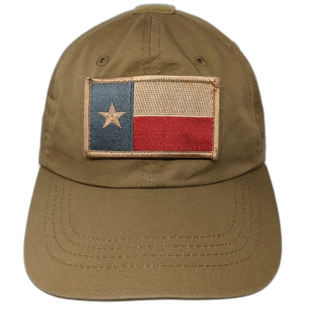 Rothco Baseball Cap Brown One Size Texas Flag Tactical Patch Strapback Hat